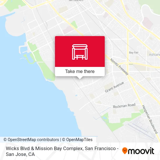 Wicks Blvd & Mission Bay Complex map