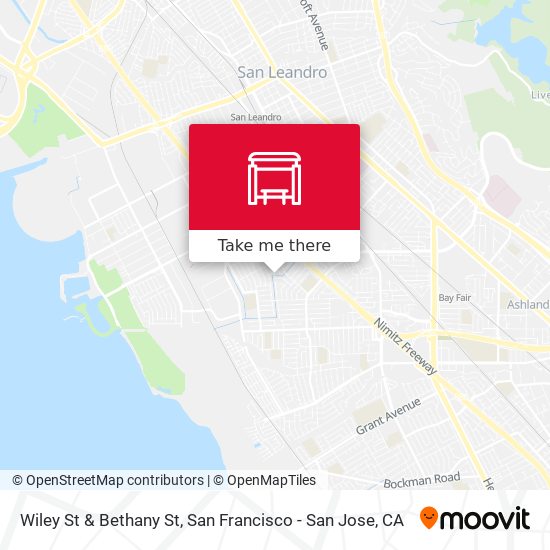 Wiley St & Bethany St map