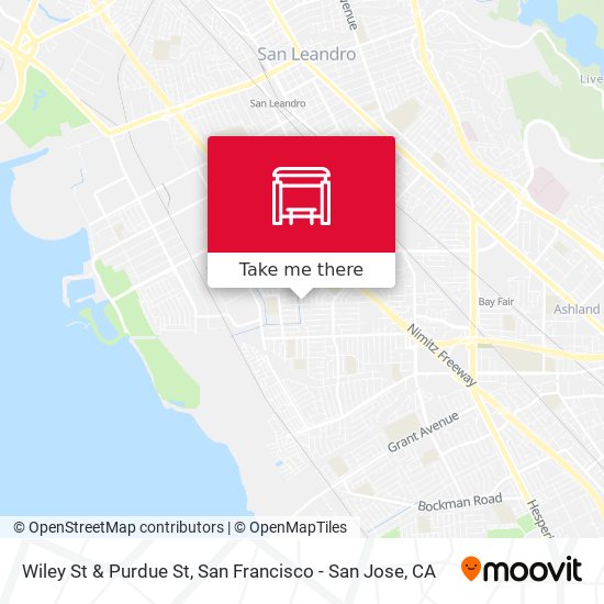 Wiley St & Purdue St map