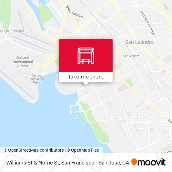 Williams St & Nome St map