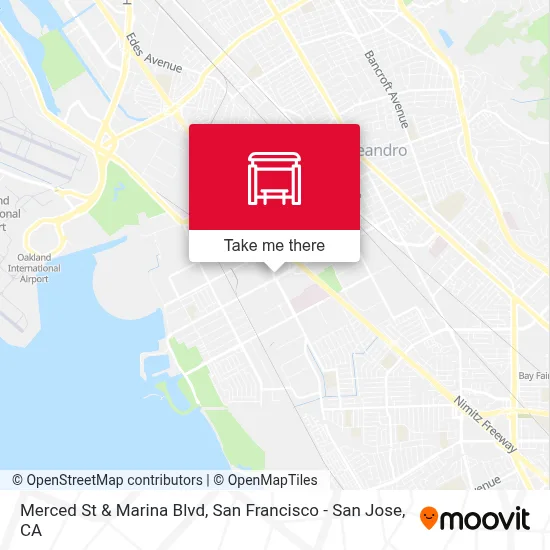 Merced St & Marina Blvd map
