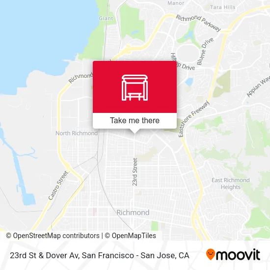 23rd St & Dover Av map