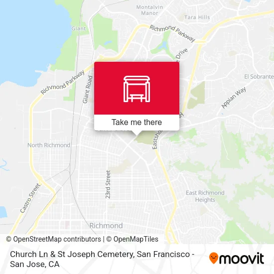 Mapa de Church Ln & St Joseph Cemetery