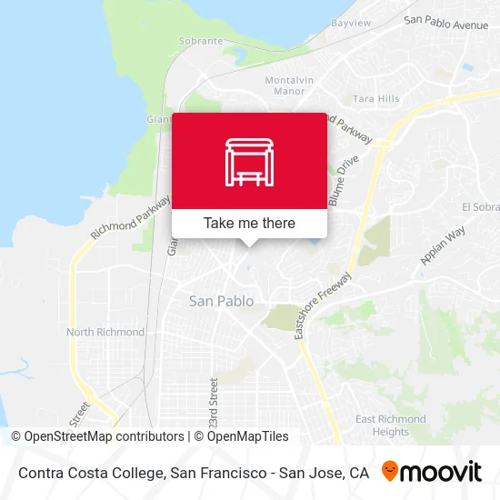 Contra Costa College map