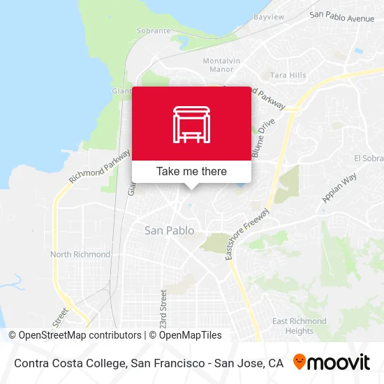 Contra Costa College map