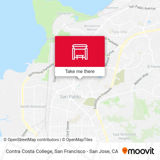 Contra Costa College map