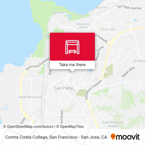 Contra Costa College map