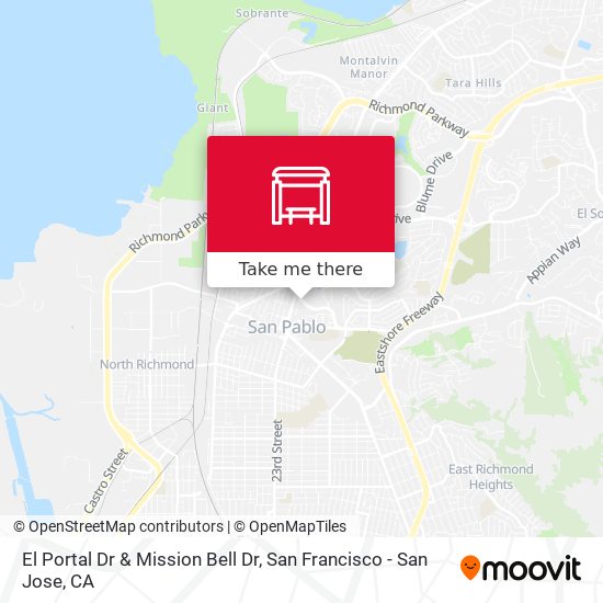 Mapa de El Portal Dr & Mission Bell Dr