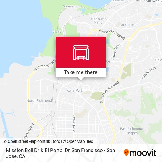 Mapa de Mission Bell Dr & El Portal Dr