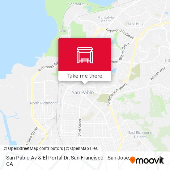 San Pablo Av & El Portal Dr map