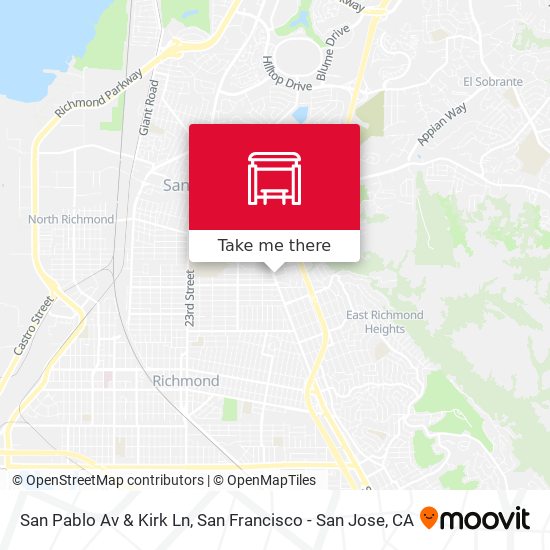 San Pablo Av & Kirk Ln map