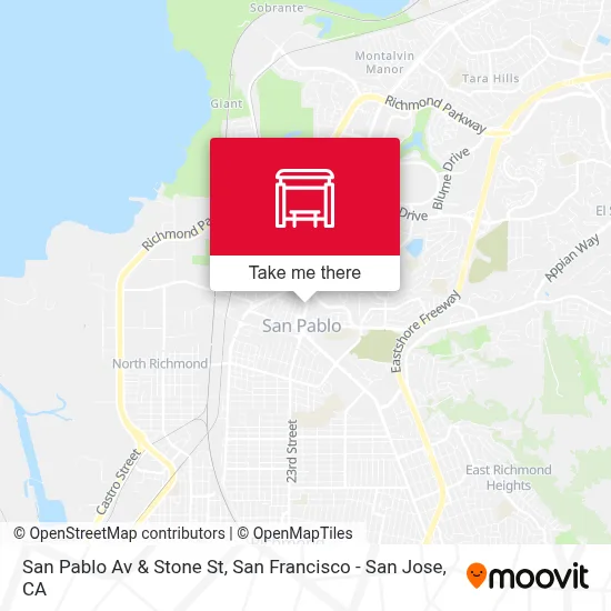San Pablo Av & Stone St map