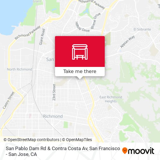 San Pablo Dam Rd & Contra Costa Av map