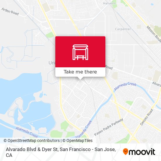 Alvarado Blvd & Dyer St map