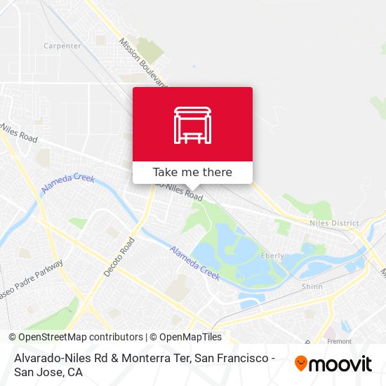 Alvarado-Niles Rd & Monterra Ter map