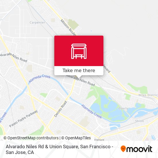 Mapa de Alvarado Niles Rd & Union Square