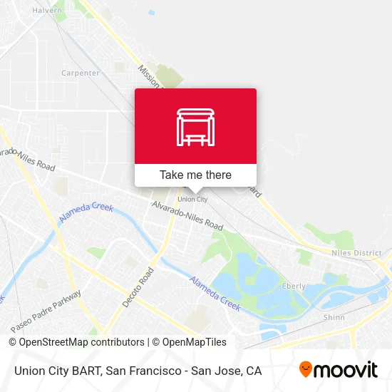 Union City BART map