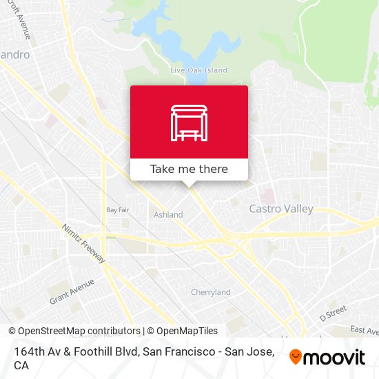 164th Av & Foothill Blvd map