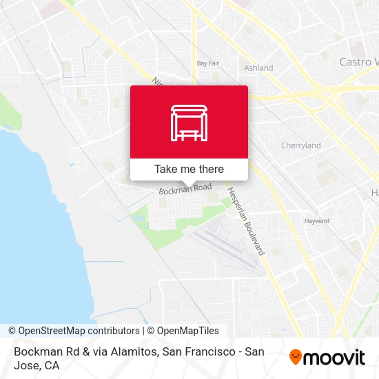 Bockman Rd & via Alamitos map