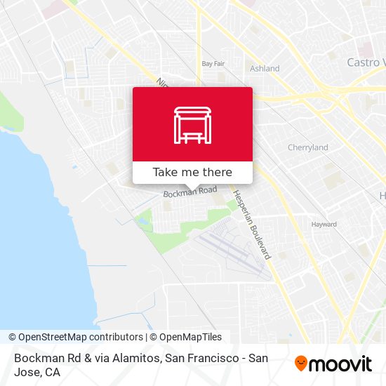 Bockman Rd & via Alamitos map