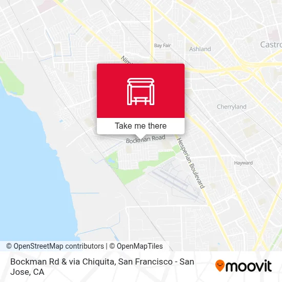 Bockman Rd & via Chiquita map