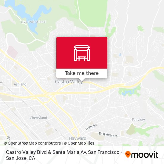 Castro Valley Blvd & Santa Maria Av map