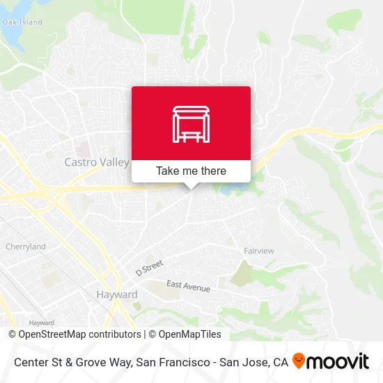 Center St & Grove Way map