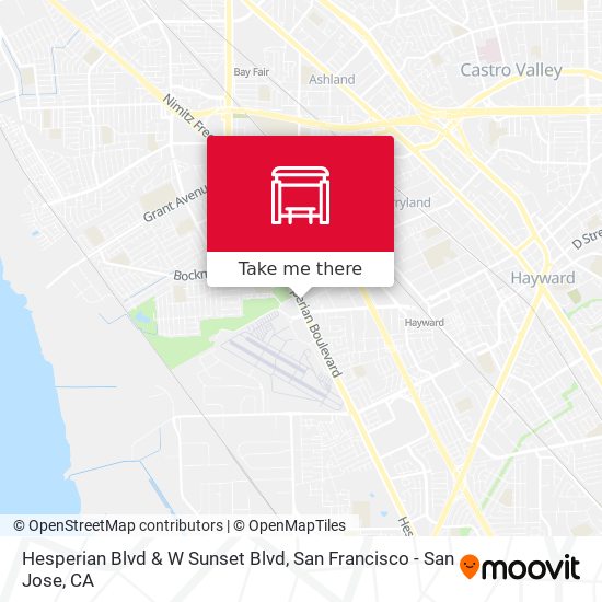 Hesperian Blvd & W Sunset Blvd map