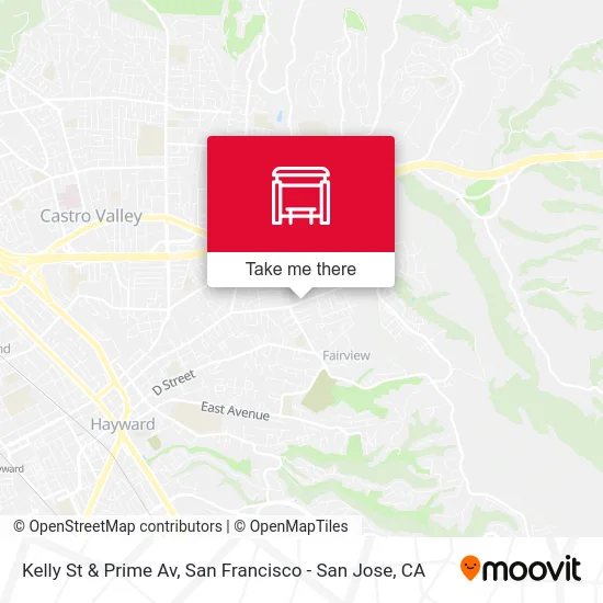 Kelly St & Prime Av map