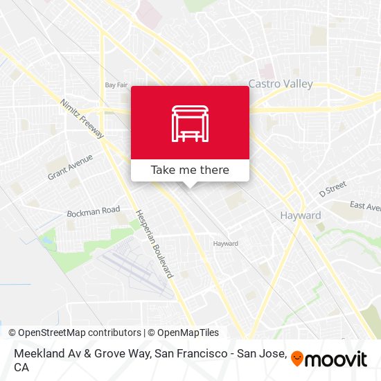 Meekland Av & Grove Way map