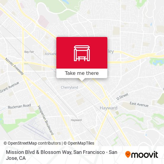 Mission Blvd & Blossom Way map