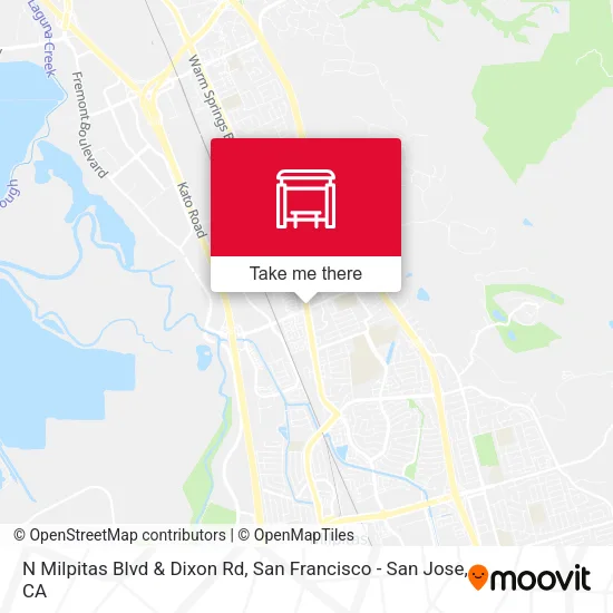 Mapa de N Milpitas Blvd & Dixon Rd