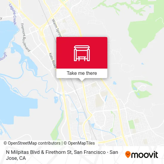 N Milpitas Blvd & Firethorn St map