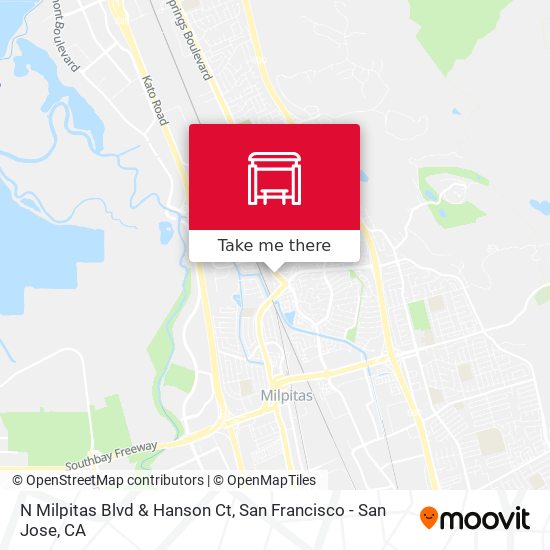 N Milpitas Blvd & Hanson Ct map