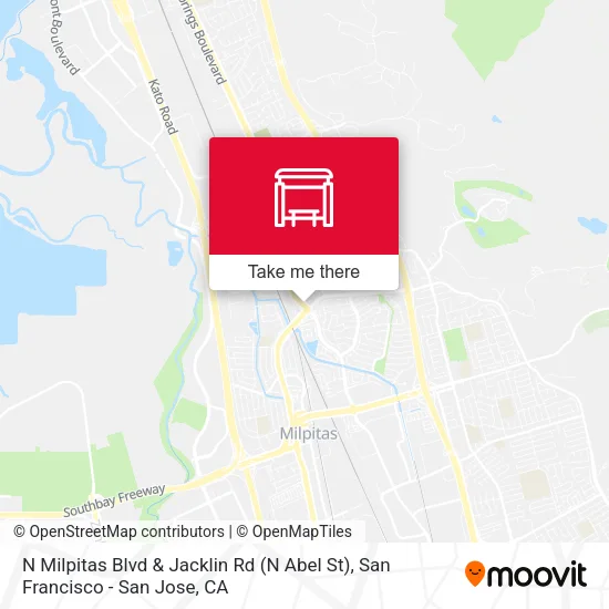 Mapa de N Milpitas Blvd & Jacklin Rd (N Abel St)