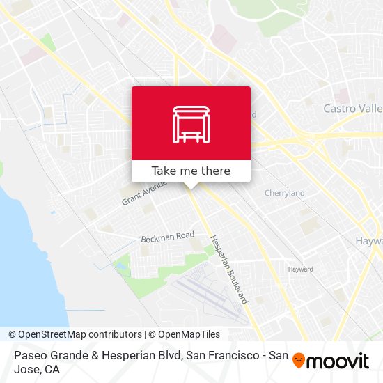 Paseo Grande & Hesperian Blvd map