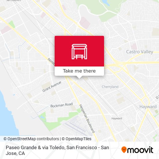 Paseo Grande & via Toledo map