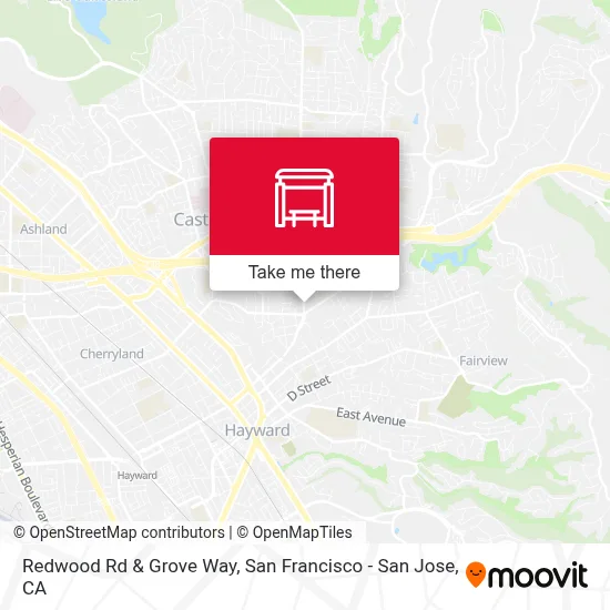 Redwood Rd & Grove Way map