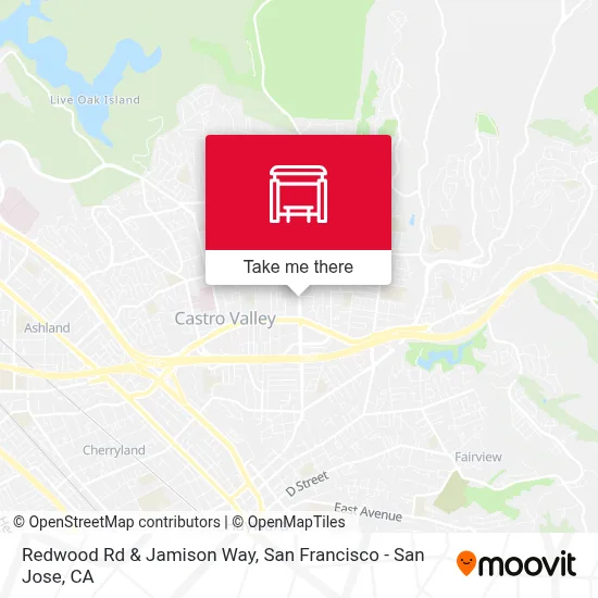 Redwood Rd & Jamison Way map