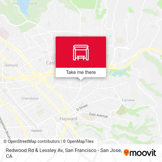 Redwood Rd & Lessley Av map
