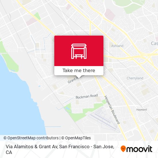 Via Alamitos & Grant Av map