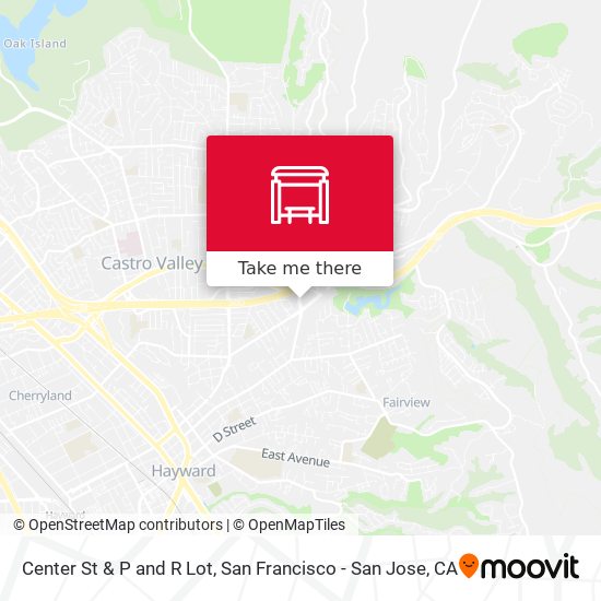 Center St & P and R Lot map