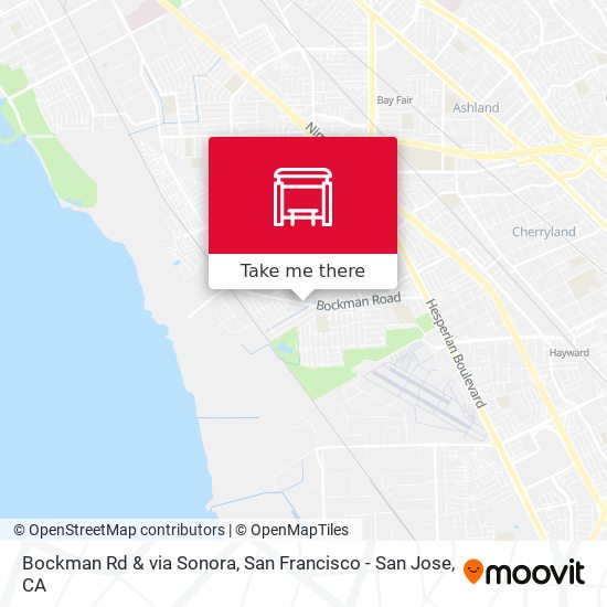 Bockman Rd & via Sonora map