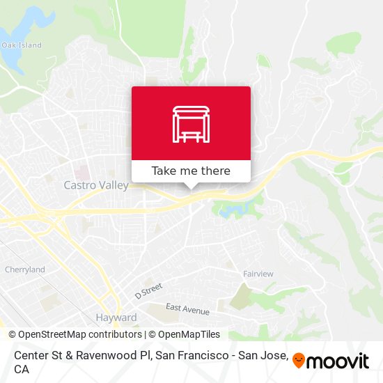 Center St & Ravenwood Pl map