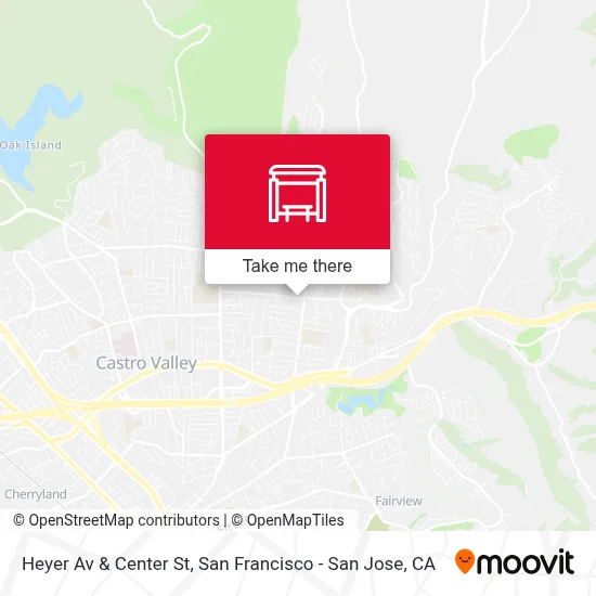 Heyer Av & Center St map