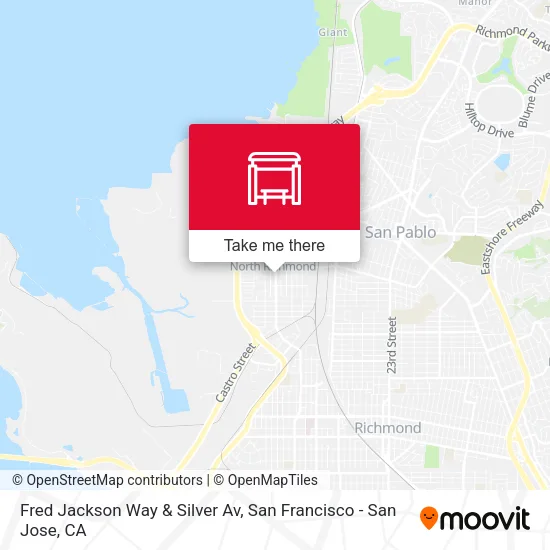 Fred Jackson Way & Silver Av map
