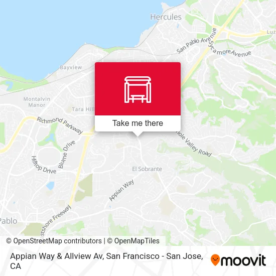 Mapa de Appian Way & Allview Av