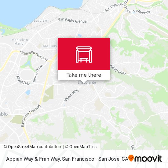 Appian Way & Fran Way map