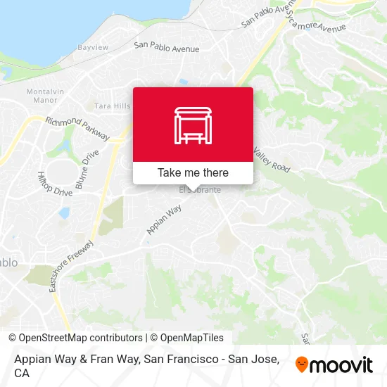 Appian Way & Fran Way map