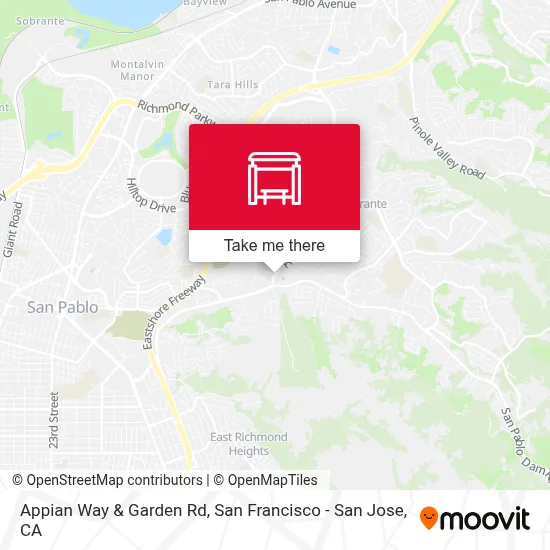 Appian Way & Garden Rd map